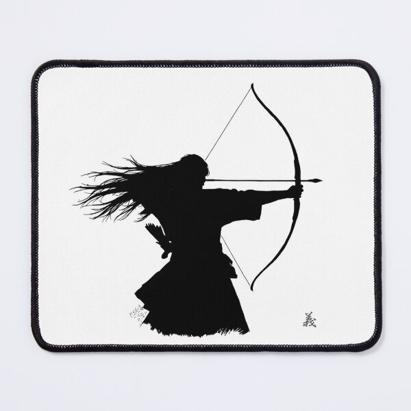 Item preview, GI - The Archer Japanese Ink Art designed and sold by WaInkArt.