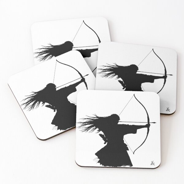 Item preview, GI - The Archer Japanese Ink Art designed and sold by WaInkArt.