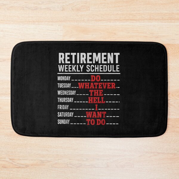 Item preview, Retirement weekly schedule designed and sold by zoes-ink.