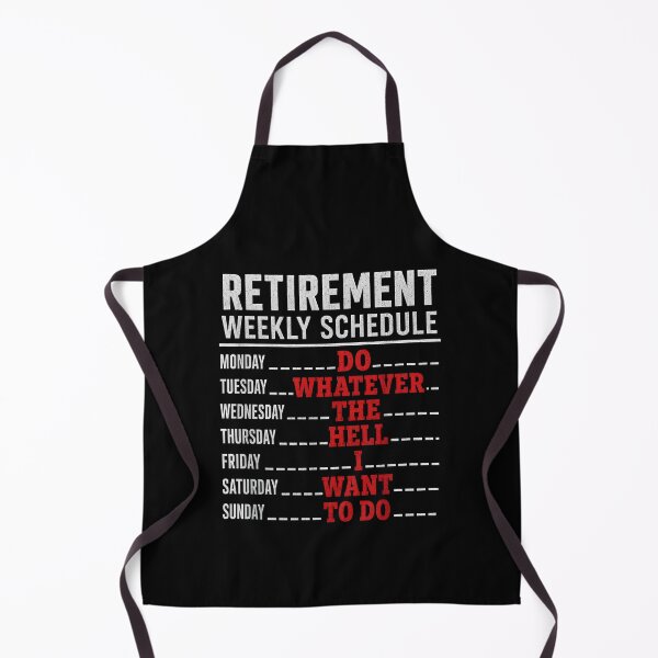 Item preview, Retirement weekly schedule designed and sold by zoes-ink.
