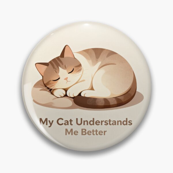 Item preview, My Cat Understands Me Better Cozy Cat Lover Minimal Design designed and sold by CozyCramStudio.
