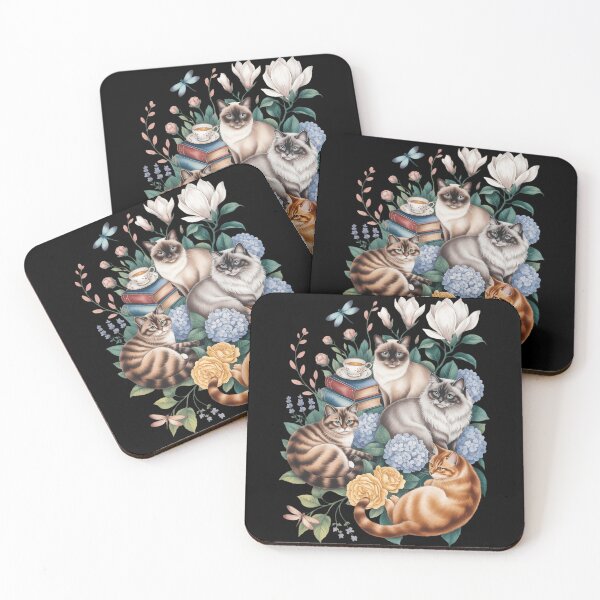 Item preview, Bella + Canvas Cottagecore Cats and Books Floral Cat and Book Lover designed and sold by TrinaEspinoza.
