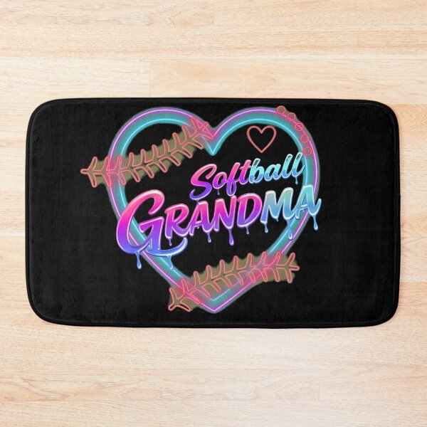 Item preview, Neon Heart Softball Grandma Graphic designed and sold by LashondaGreen89.