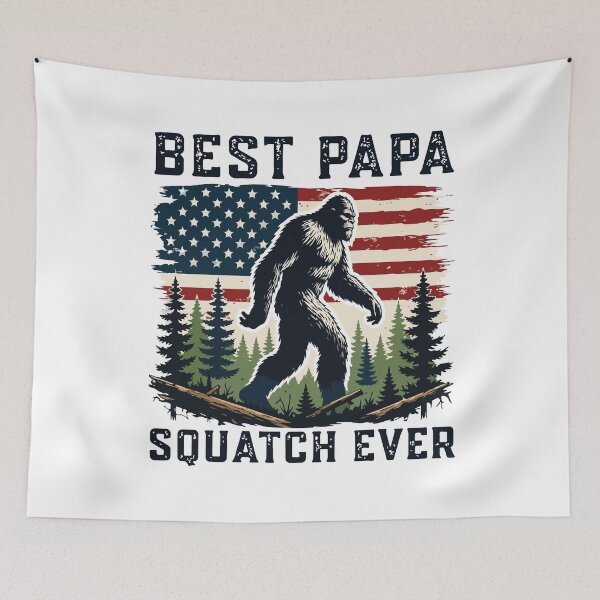 Item preview, Best Papa Squatch Ever Funny Bigfoot Fathers Day designed and sold by kiralynstration.