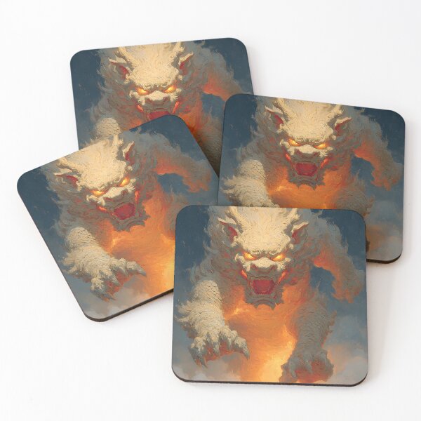 Item preview, Ferocious Mythological Qilin in Fire and Fog designed and sold by WoofPalette.