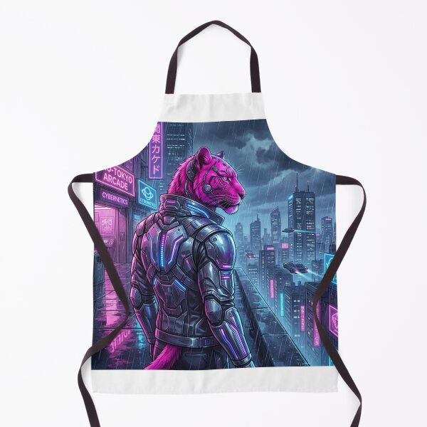 Item preview, Pink Cat Cyber Warrior — “Cyberpunk Samurai” Art Poster designed and sold by Makeit-likeit.