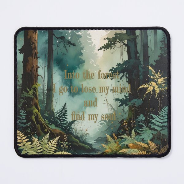 Item preview, Forest outdoors hiking watercolor quote print nature botanical wall art designed and sold by icemanphotos.