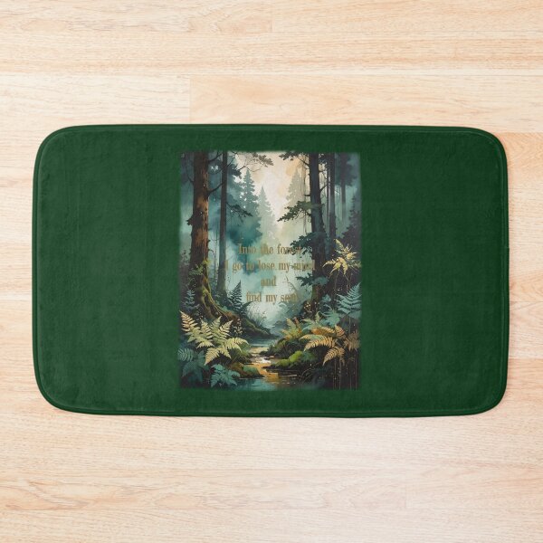 Item preview, Forest outdoors hiking watercolor quote print nature botanical wall art designed and sold by icemanphotos.