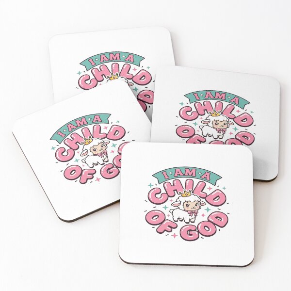 Item preview, Child of God Lamb Art • Cute Christian Faith Design • Crown & Pastel Typography designed and sold by Bright Nest Studio.
