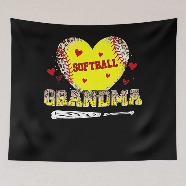 Item preview, Leopard Heart Softball Grandma Love designed and sold by LashondaGreen89.
