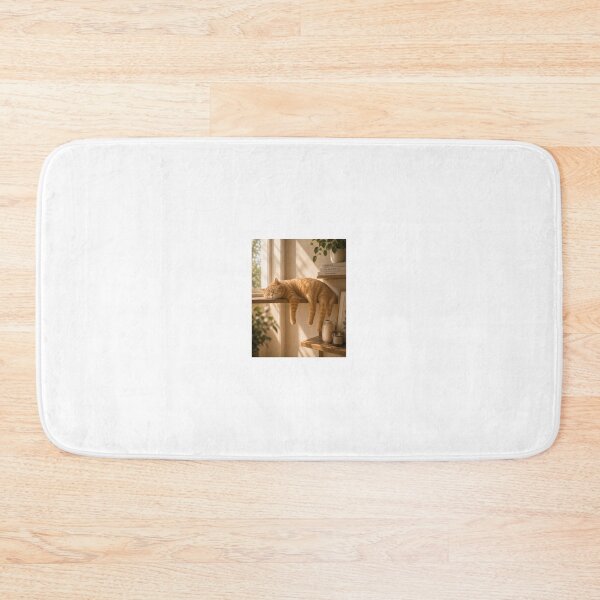 Item preview, Sleepy Orange Cat Melted Across Shelf designed and sold by LovelyCatGalaxy.