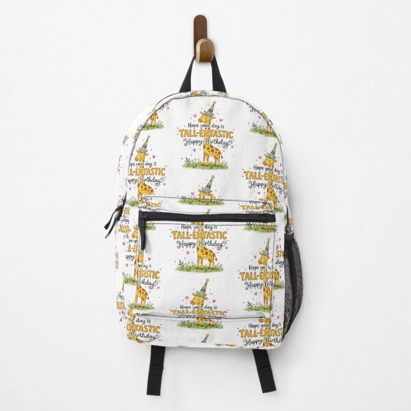 Item preview, Tall-entastic Giraffe Pun Happy Birthday Cute 3D Cartoon Gift designed and sold by LunaPixelStudio.