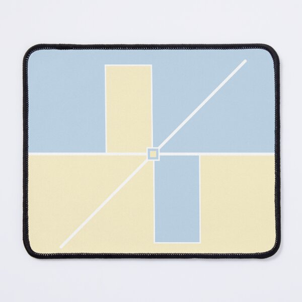 Item preview, The Origin - Blue and Cream Minimalist Geometric designed and sold by artdocaj.
