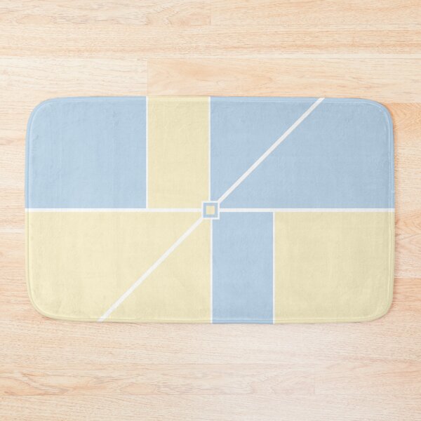 Item preview, The Origin - Blue and Cream Minimalist Geometric designed and sold by artdocaj.