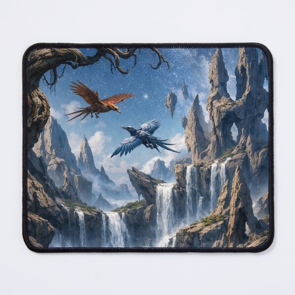 Item preview, Starry night over rocky landscapes designed and sold by Sigtrix.