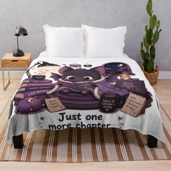 Item preview, Bat Night Reader One More Chapter Cozy Mood designed and sold by Sadia  Jannat.