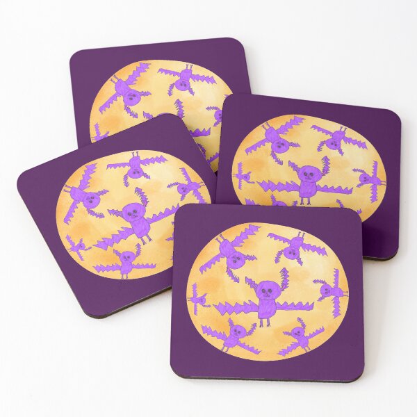Item preview, Bats Flying In The Moon Kids Art designed and sold by nimbfeja.