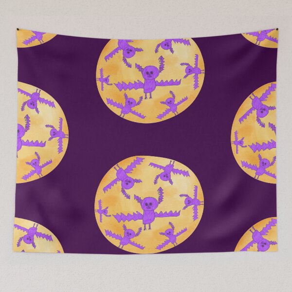 Item preview, Bats Flying In The Moon Kids Art designed and sold by nimbfeja.