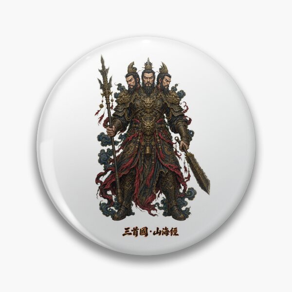 Item preview, Sanshouguo Three-Headed People — Shan Hai Jing designed and sold by holyminix.