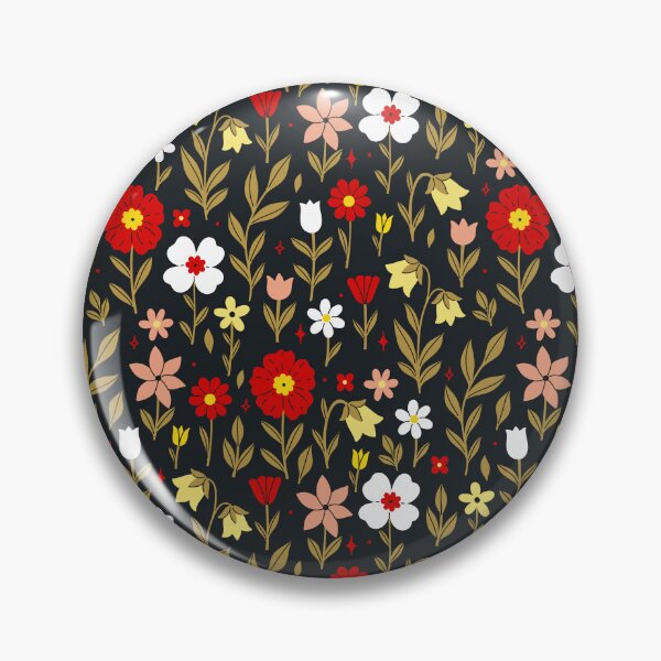 Item preview, Retro flower field designed and sold by LaPetiteBelette.