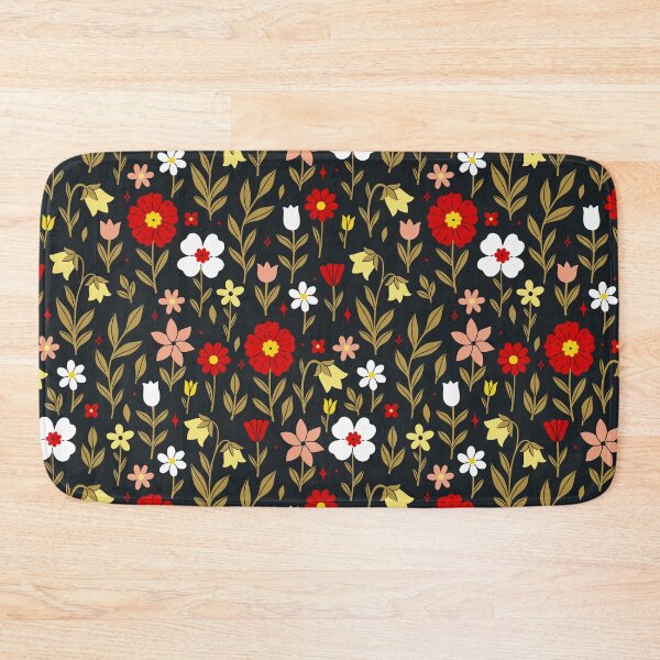 Item preview, Retro flower field designed and sold by LaPetiteBelette.