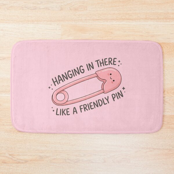 Item preview, Cute Kawaii Safety Pin - Hanging In There designed and sold by jo-e-basta.