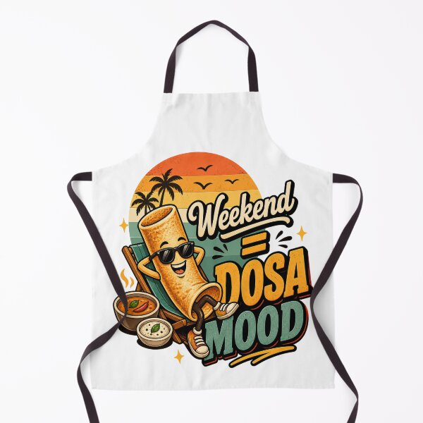 Item preview, Weekend = Dosa Mood – Cute Retro South Indian Food Lover Design designed and sold by Globalcitytees.