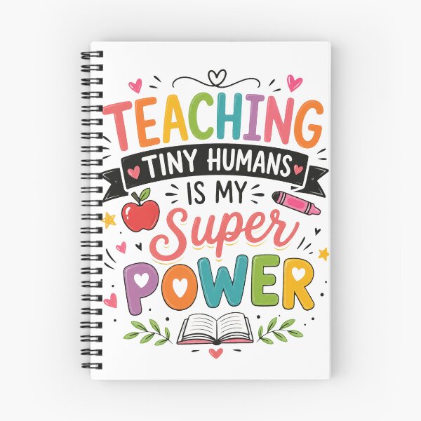 Item preview, Teaching Tiny Humans is My Superpower - Colorful Teacher designed and sold by Mahmoud Salah.