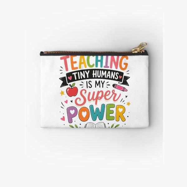 Item preview, Teaching Tiny Humans is My Superpower - Colorful Teacher designed and sold by Mahmoud Salah.