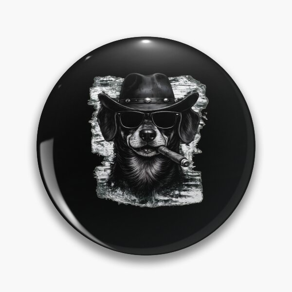 Item preview, Cool Dog Cowboy Smoker Cigar Hat Shades designed and sold by Dmo3HarkoArt.