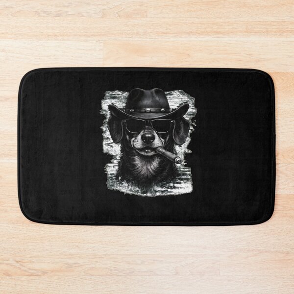 Item preview, Cool Dog Cowboy Smoker Cigar Hat Shades designed and sold by Dmo3HarkoArt.