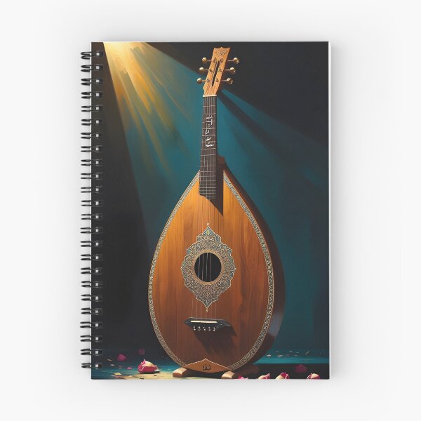 Item preview, Arabian Oud Instrument | Modern Desert Noir | Dark Fine Art Print designed and sold by GoldenVerseArt.