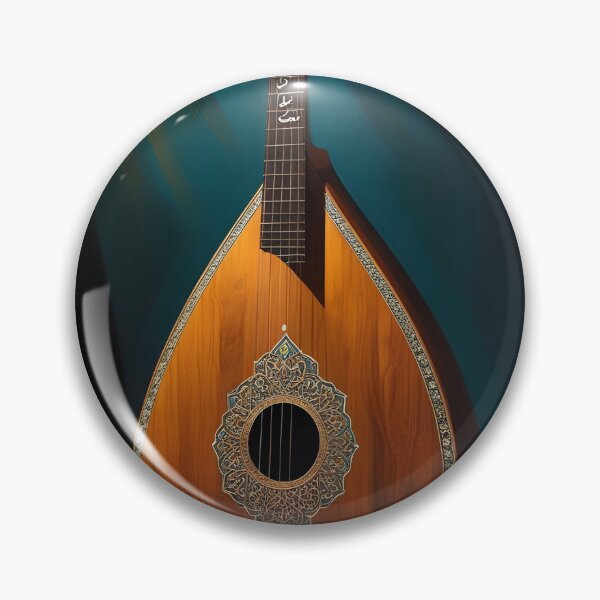 Item preview, Arabian Oud Instrument | Modern Desert Noir | Dark Fine Art Print designed and sold by GoldenVerseArt.