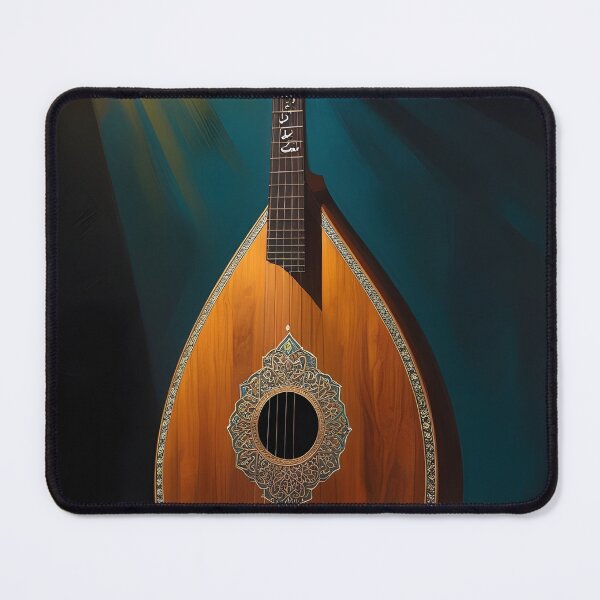 Item preview, Arabian Oud Instrument | Modern Desert Noir | Dark Fine Art Print designed and sold by GoldenVerseArt.