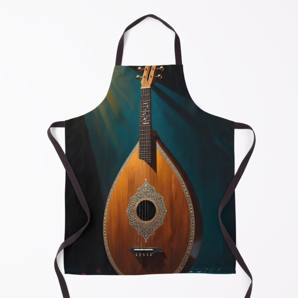 Item preview, Arabian Oud Instrument | Modern Desert Noir | Dark Fine Art Print designed and sold by GoldenVerseArt.