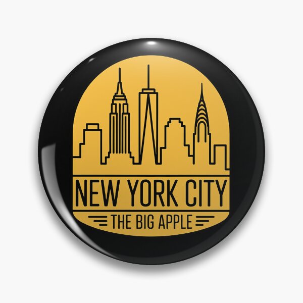 Item preview, New York City Skyline The Big Apple Badge designed and sold by k3rstman1.
