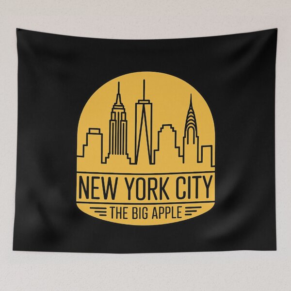 Item preview, New York City Skyline The Big Apple Badge designed and sold by k3rstman1.