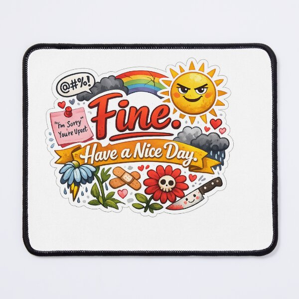 Item preview, Fine. Have a Nice Day. Funny Passive Aggressive Design – Sarcastic Humour Artwork designed and sold by GarnerSupplyCo.