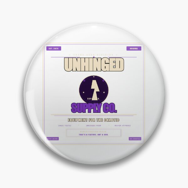 Item preview, Unhinged Supply Co Equipment For The Chaotic Funny Dark Humor Gift designed and sold by Mega-Shopping.