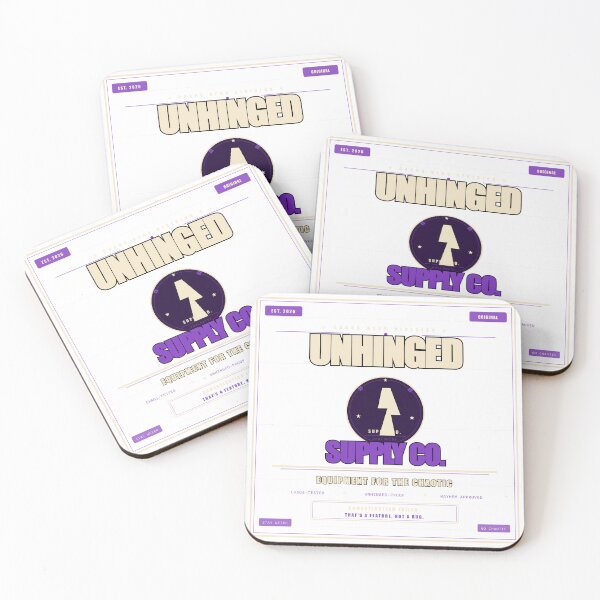 Item preview, Unhinged Supply Co Equipment For The Chaotic Funny Dark Humor Gift designed and sold by Mega-Shopping.