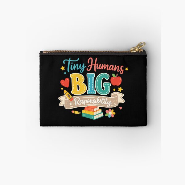 Item preview, Tiny Humans Big Responsibility - Meaningful Teacher & Nanny Quote designed and sold by Mahmoud Salah.
