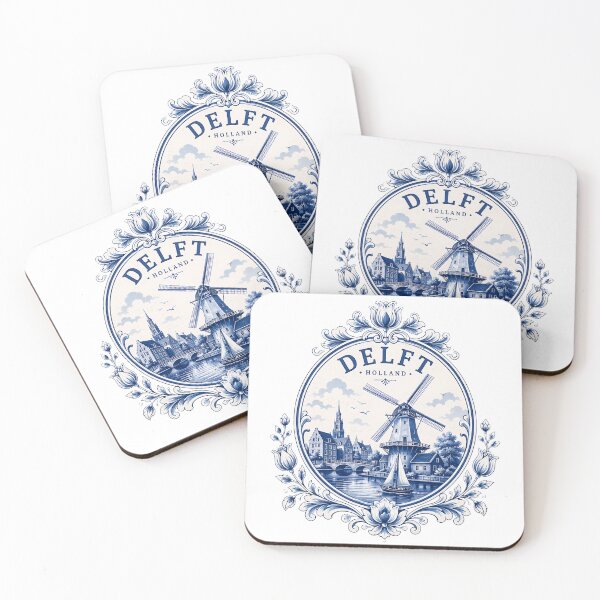 Item preview, Classic Delft Blue Holland Windmill Landscape designed and sold by k3rstman1.