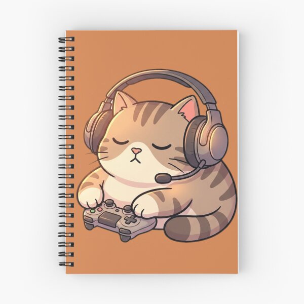 Item preview, Gamer Cat with Headset designed and sold by ChaosNest.