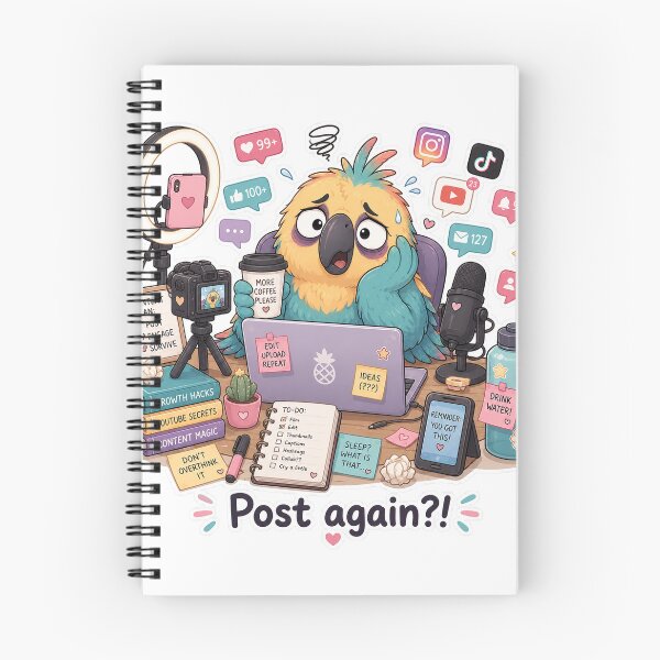 Item preview, Parrot Content Creator Burnout Viral Mood designed and sold by Sadia  Jannat.