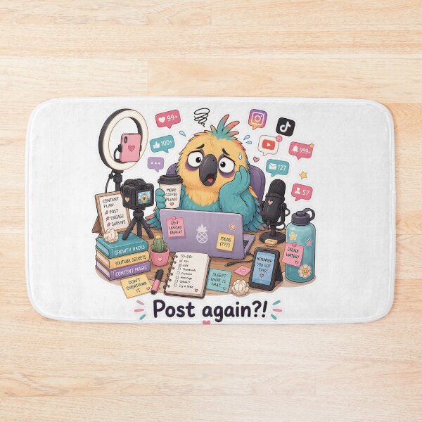 Item preview, Parrot Content Creator Burnout Viral Mood designed and sold by Sadia  Jannat.
