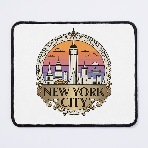 Item preview, Vintage New York City Skyline Retro Badge designed and sold by k3rstman1.