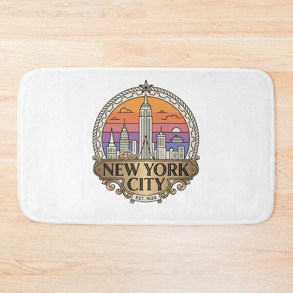 Item preview, Vintage New York City Skyline Retro Badge designed and sold by k3rstman1.