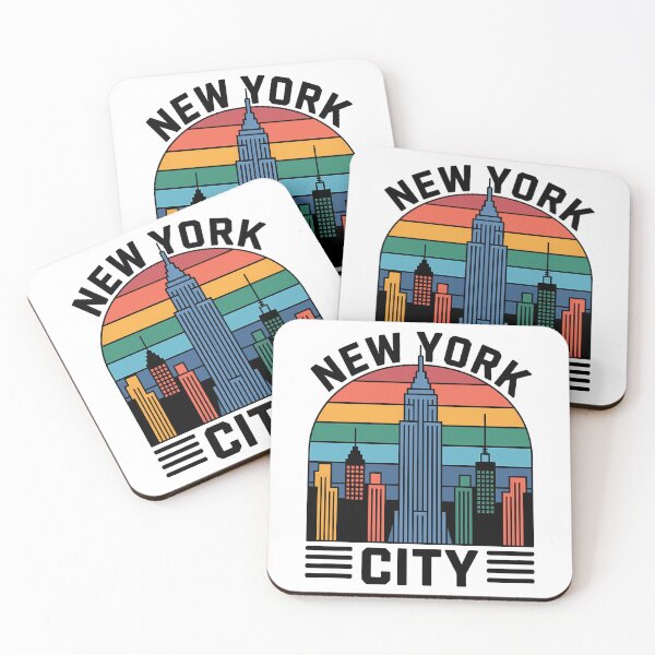Item preview, Retro New York City Skyline Sunset designed and sold by k3rstman1.