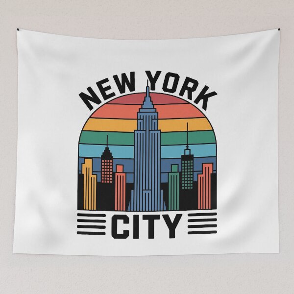 Item preview, Retro New York City Skyline Sunset designed and sold by k3rstman1.