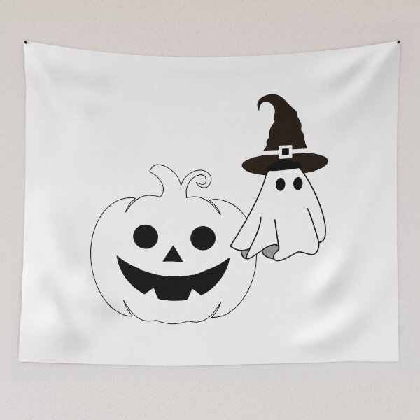 Item preview, SIMPLE HALOWEN PUMPKIN AND GHOST ICON designed and sold by Mr-kuldi.